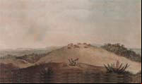 Ponta Grossa 1827 - Aquarela pintada por Jean Baptiste Debret em 1827, 
